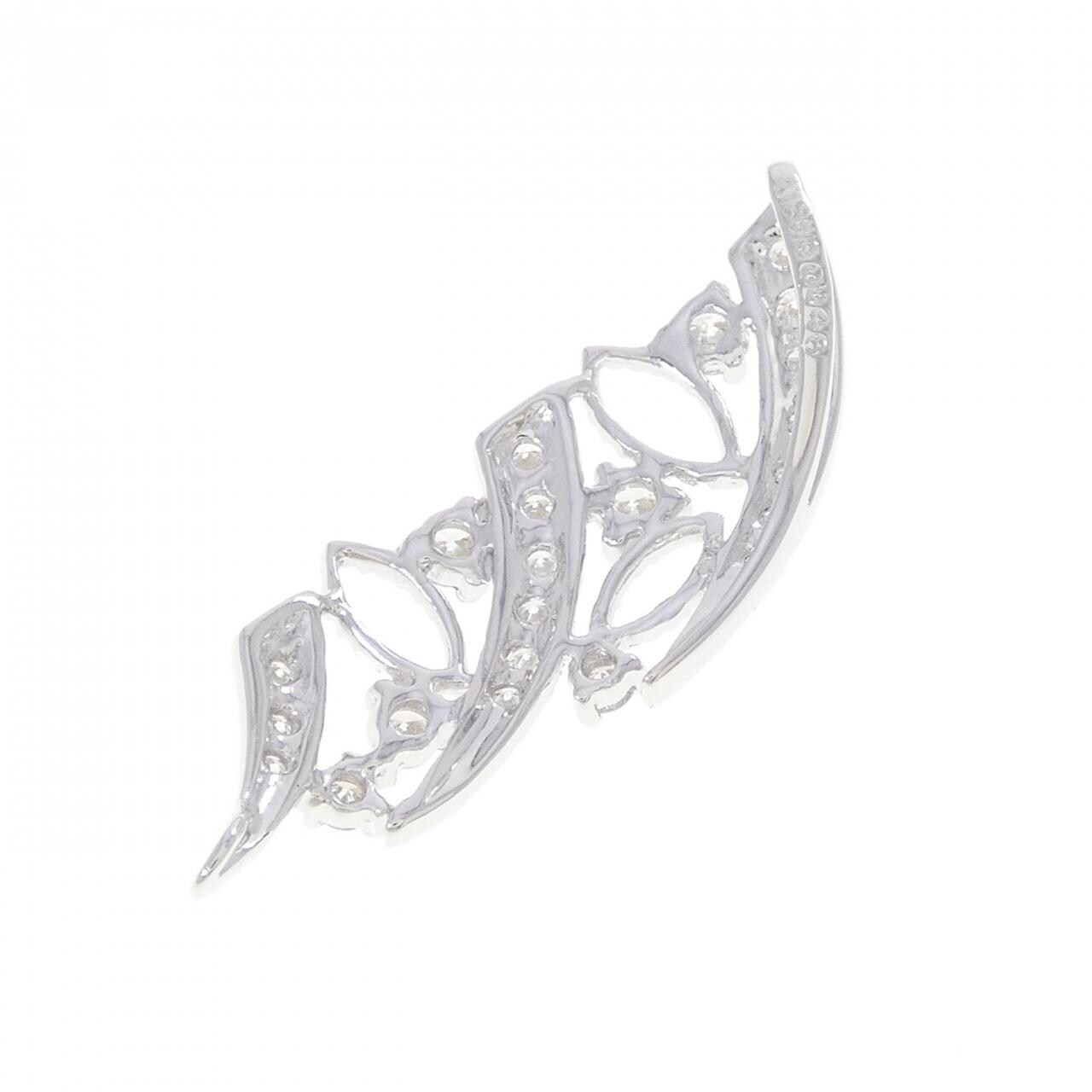 K18WG ダイヤモンド ペンダント 0.48CT