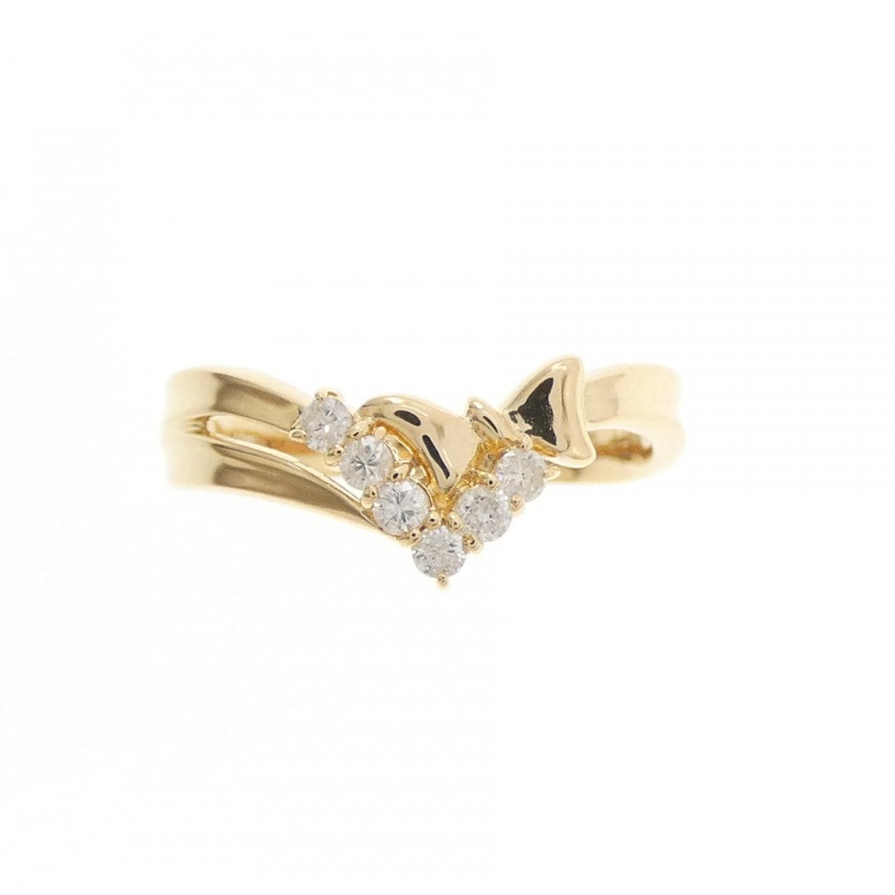 K18YG ダイヤモンド リング 0.10CT