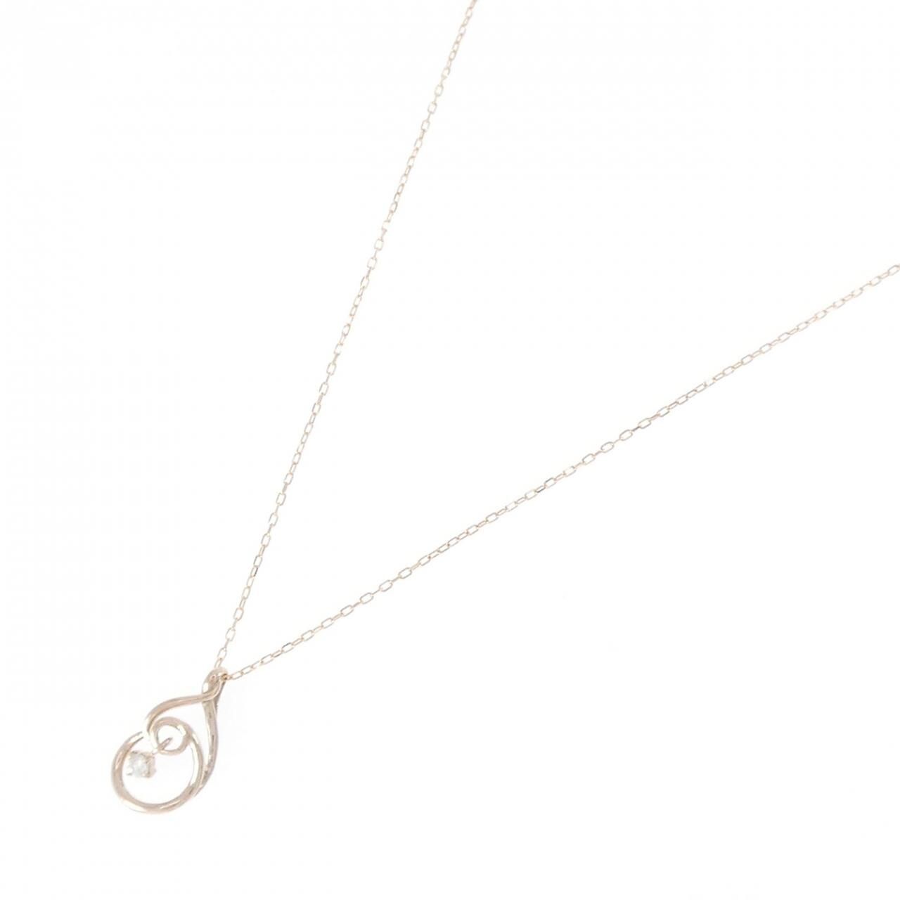 K10PG ダイヤモンド ネックレス 0.03CT