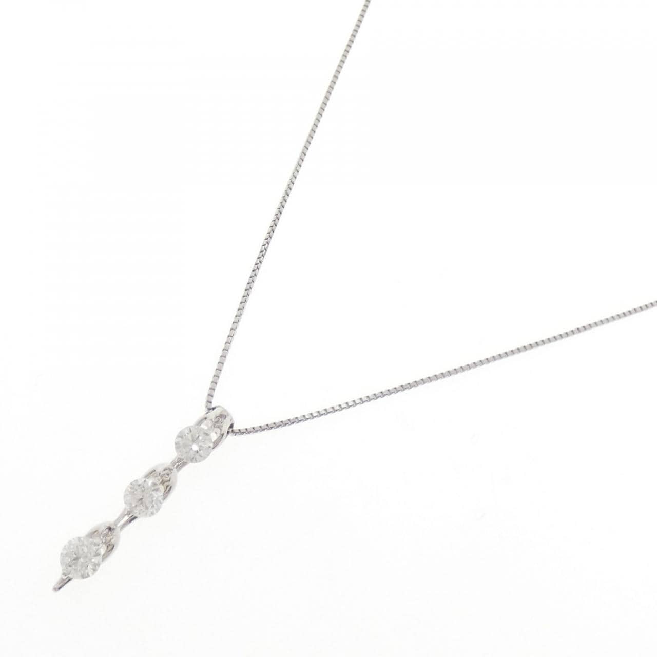 PT900/PT850 ダイヤモンド ネックレス 1.638CT
