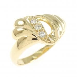 K18YG ダイヤモンド リング 0.06CT