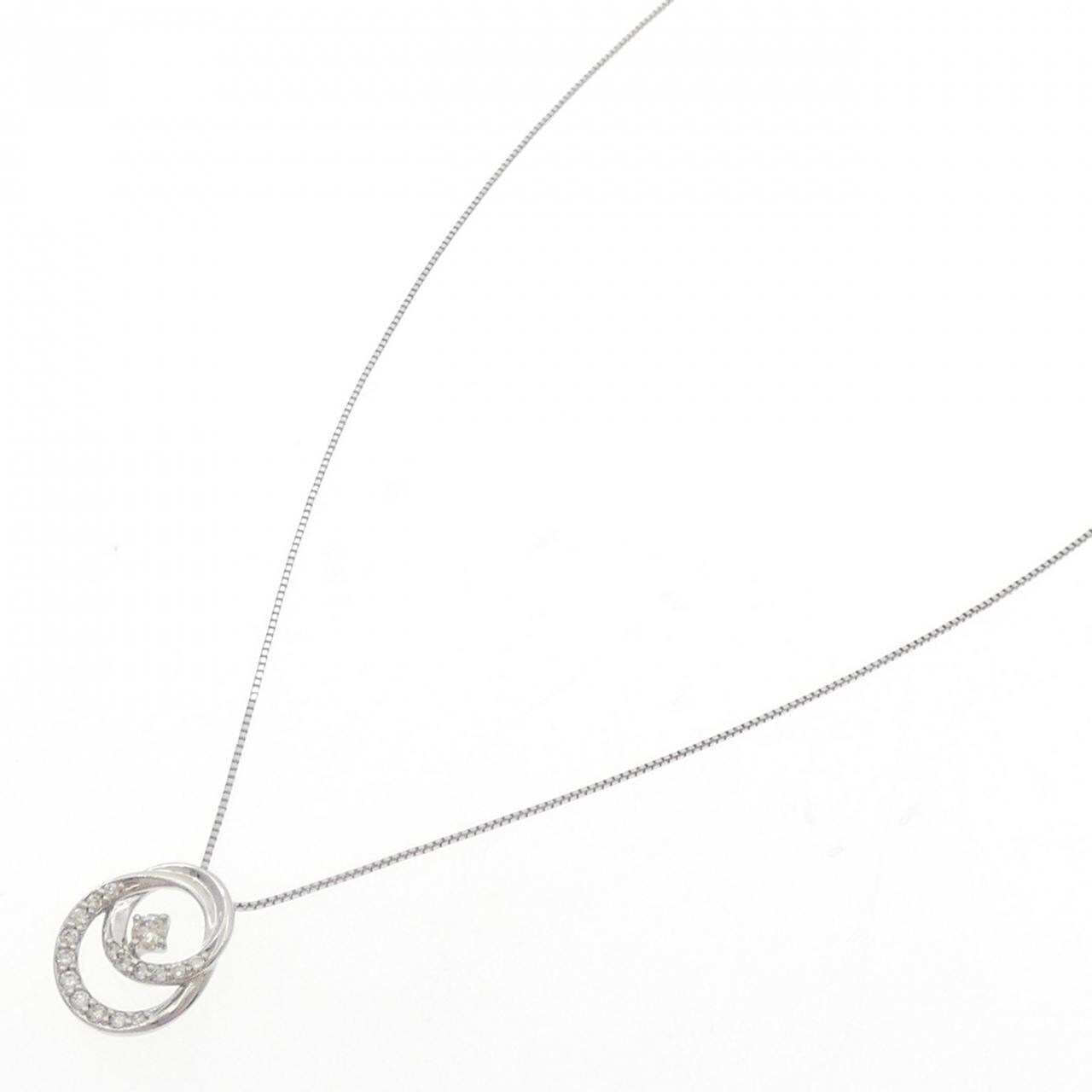PT900/PT850 ダイヤモンド ネックレス 0.16CT