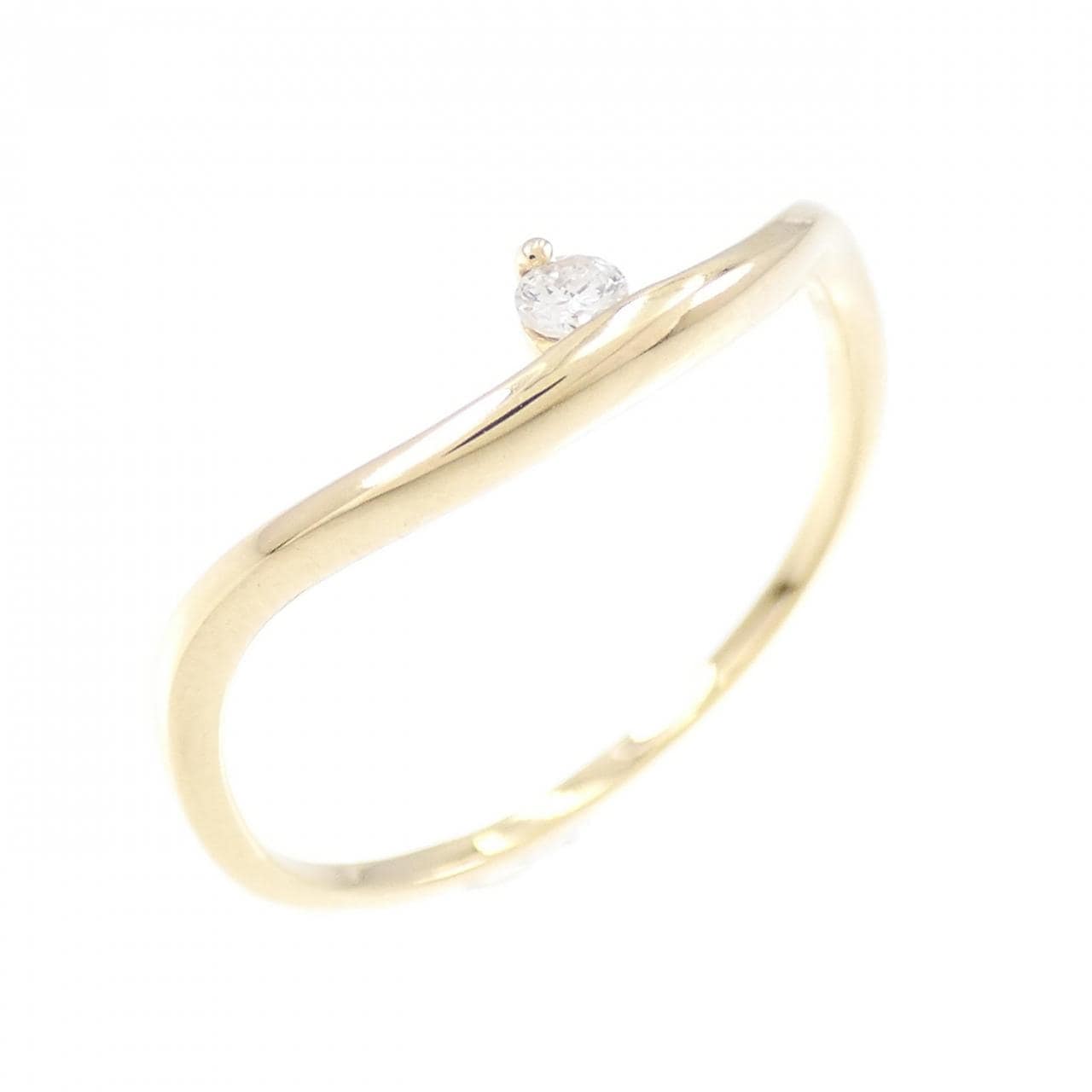 [Remake] K18YG Diamond Ring 0.03CT