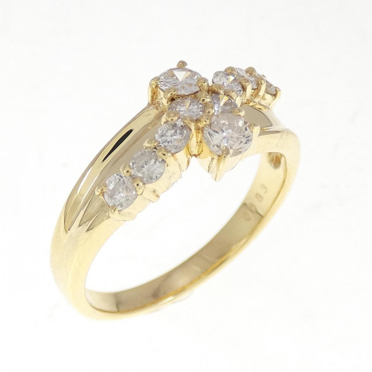 K18YG ダイヤモンド リング 0.683CT