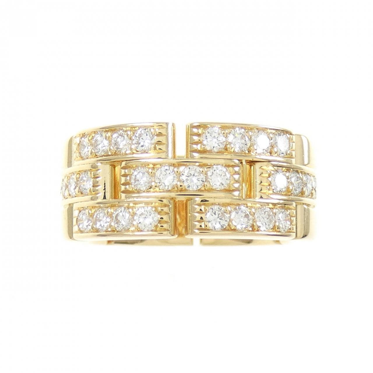 Cartier Maillon panthère half diamond ring