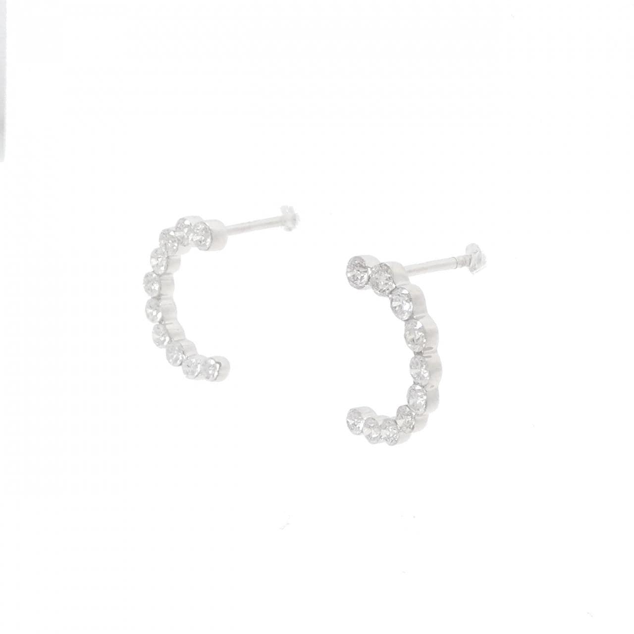18KWG/K18WG Diamond earrings