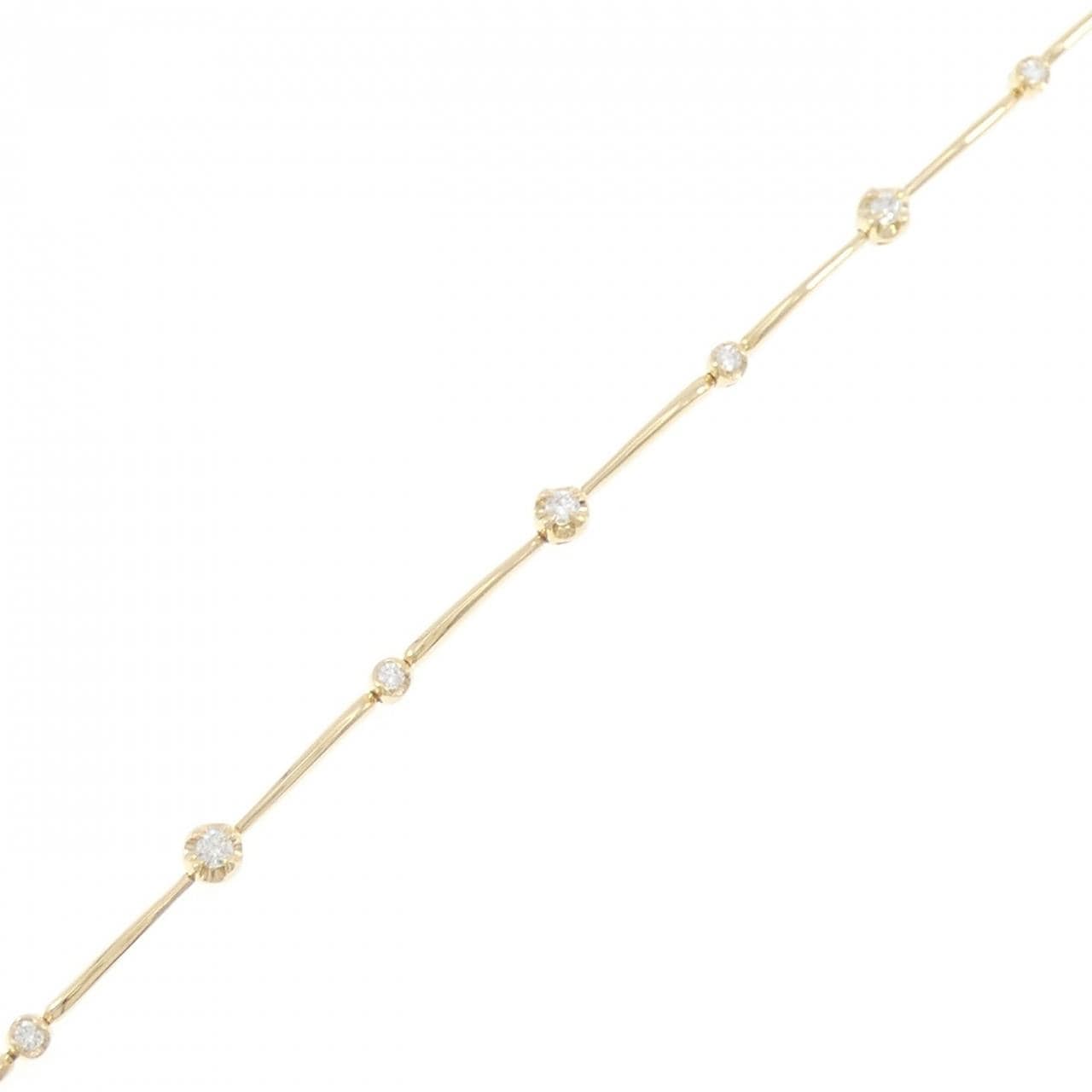 LINE K18YG手鏈0.30CT