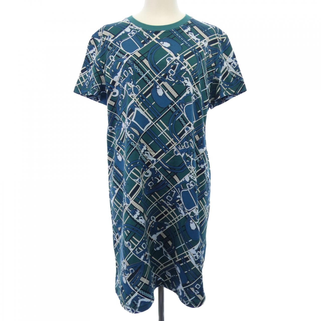 エルメス HERMES TARTAN ET CHAINES MILANO 3H4511DX カットワンピース