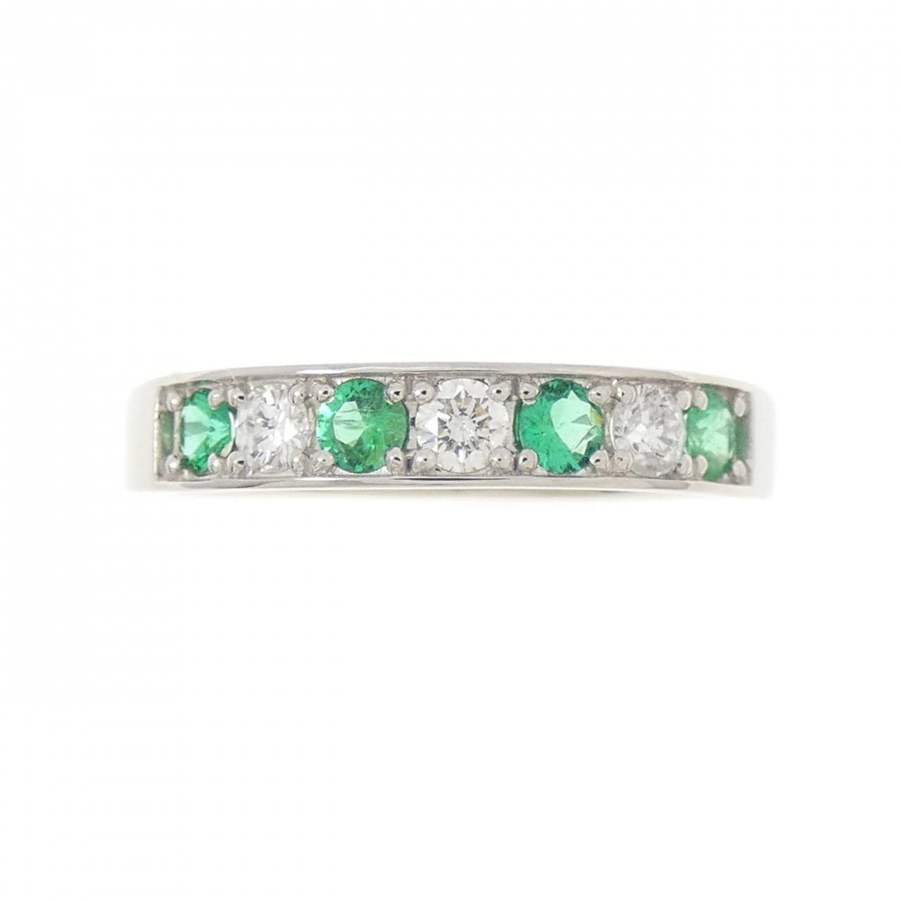 PT950 エメラルド リング 0.24CT