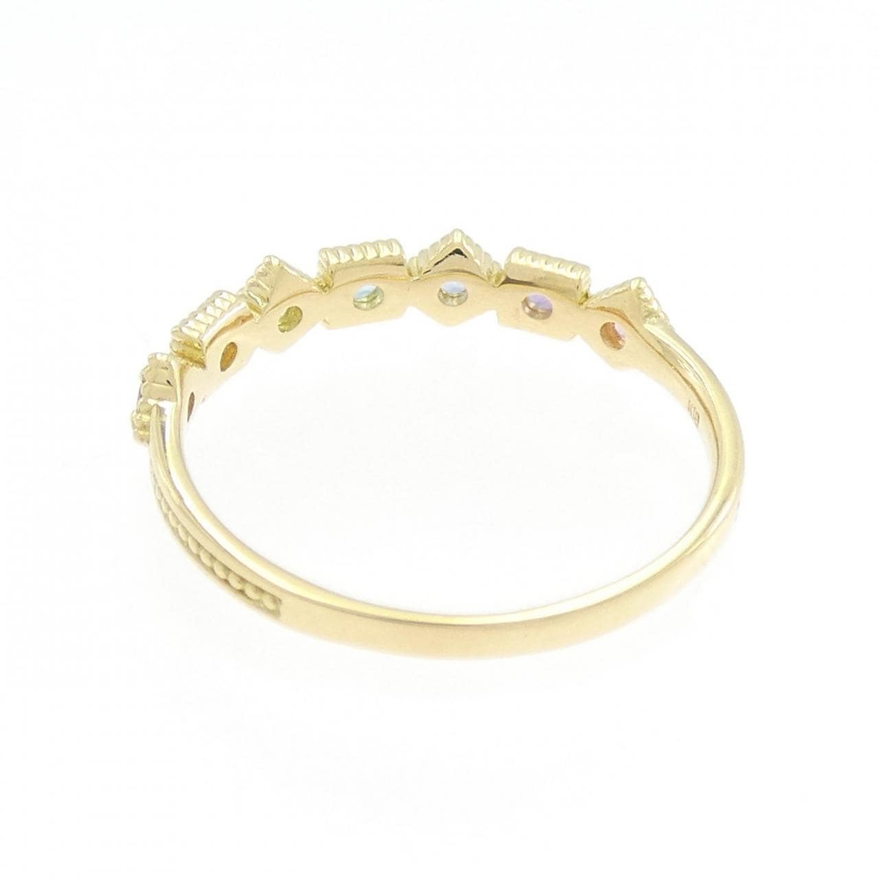 K18YG カラーストーン リング