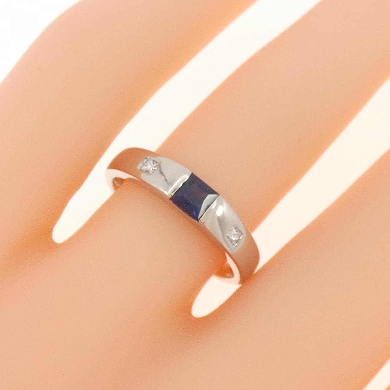 PT サファイヤ リング 0.34CT