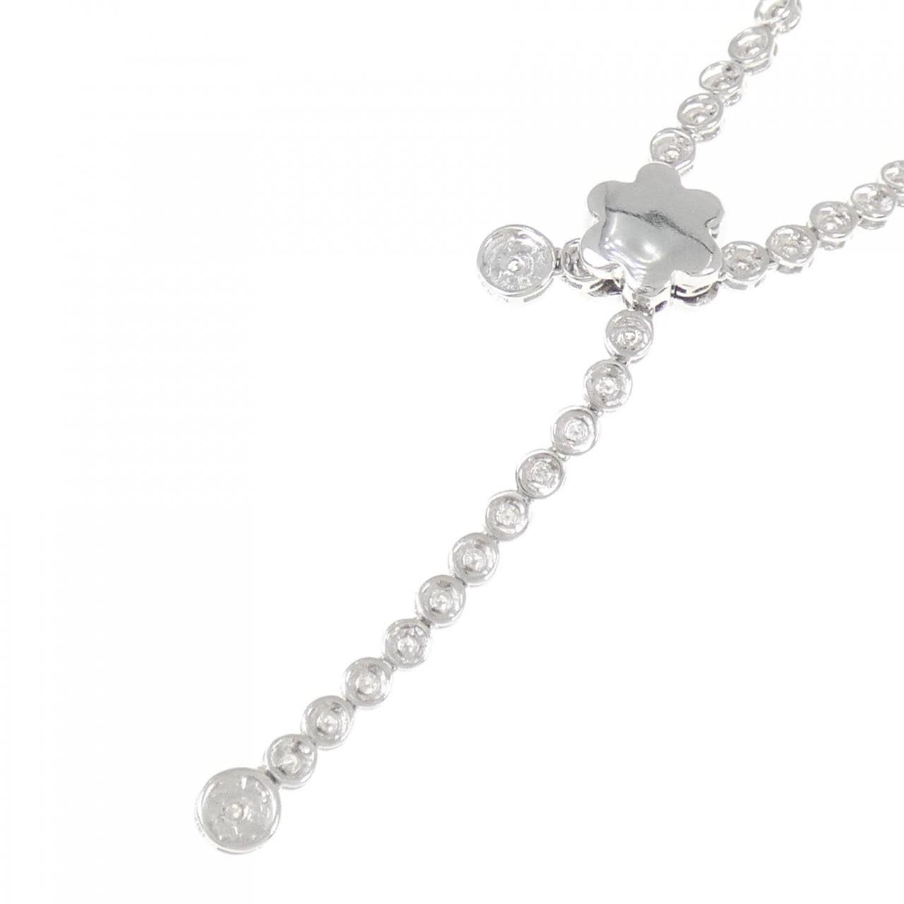 K18WG ダイヤモンド ネックレス 1.50CT