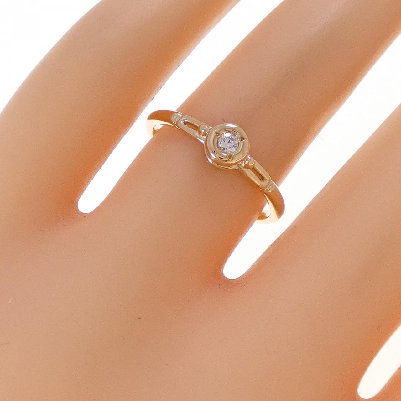 K18YG ダイヤモンド リング