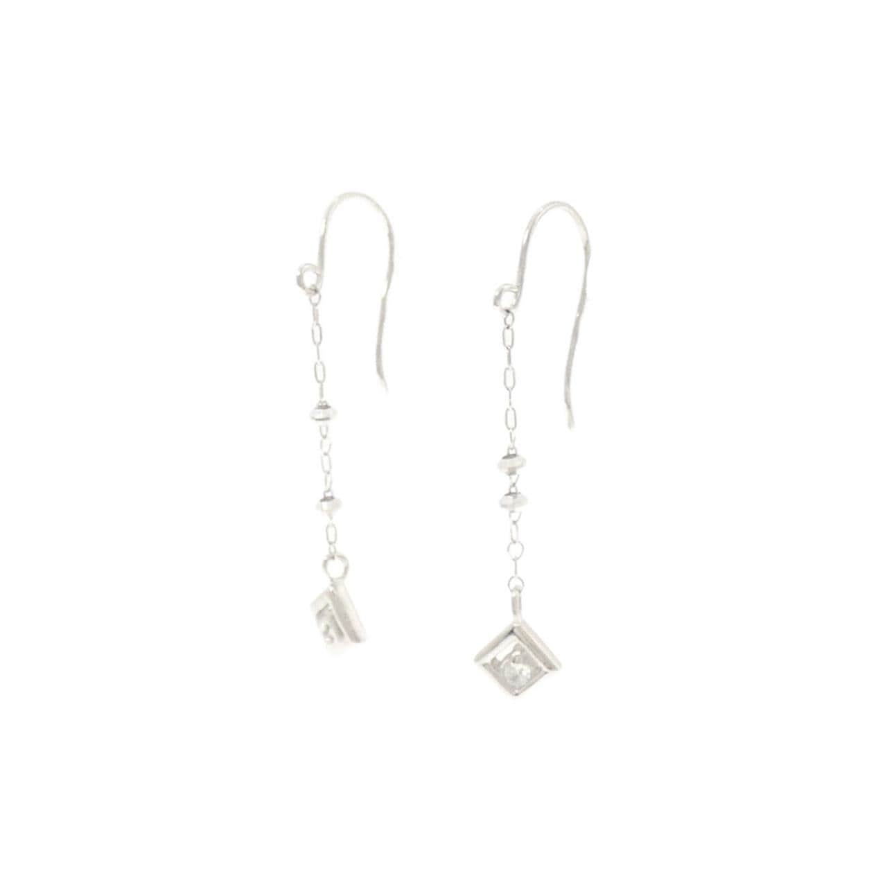 PT900 ダイヤモンド ピアス 0.04CT