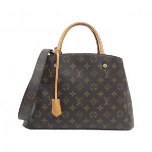 鑑定済Louis Vuitton モノグラム バッグ 送料込*ルイヴィトン*MNGマカサードップキットセカンドバッグ