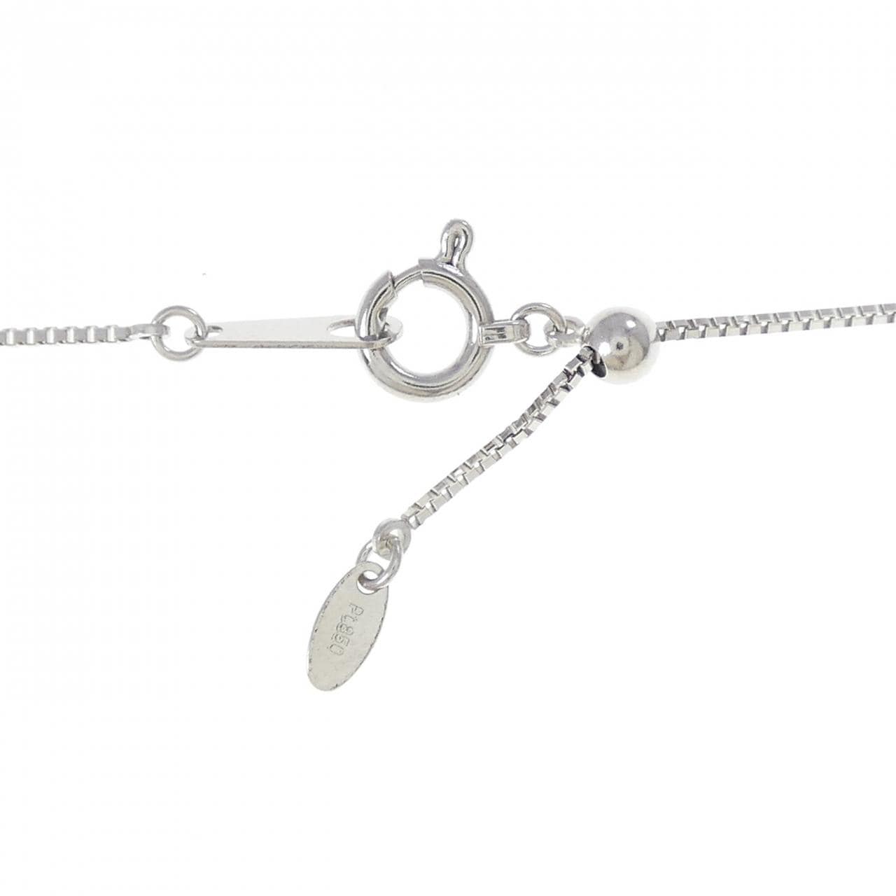 PT900/PT850 ソリティア ダイヤモンド ネックレス 0.505CT D VS1 VG