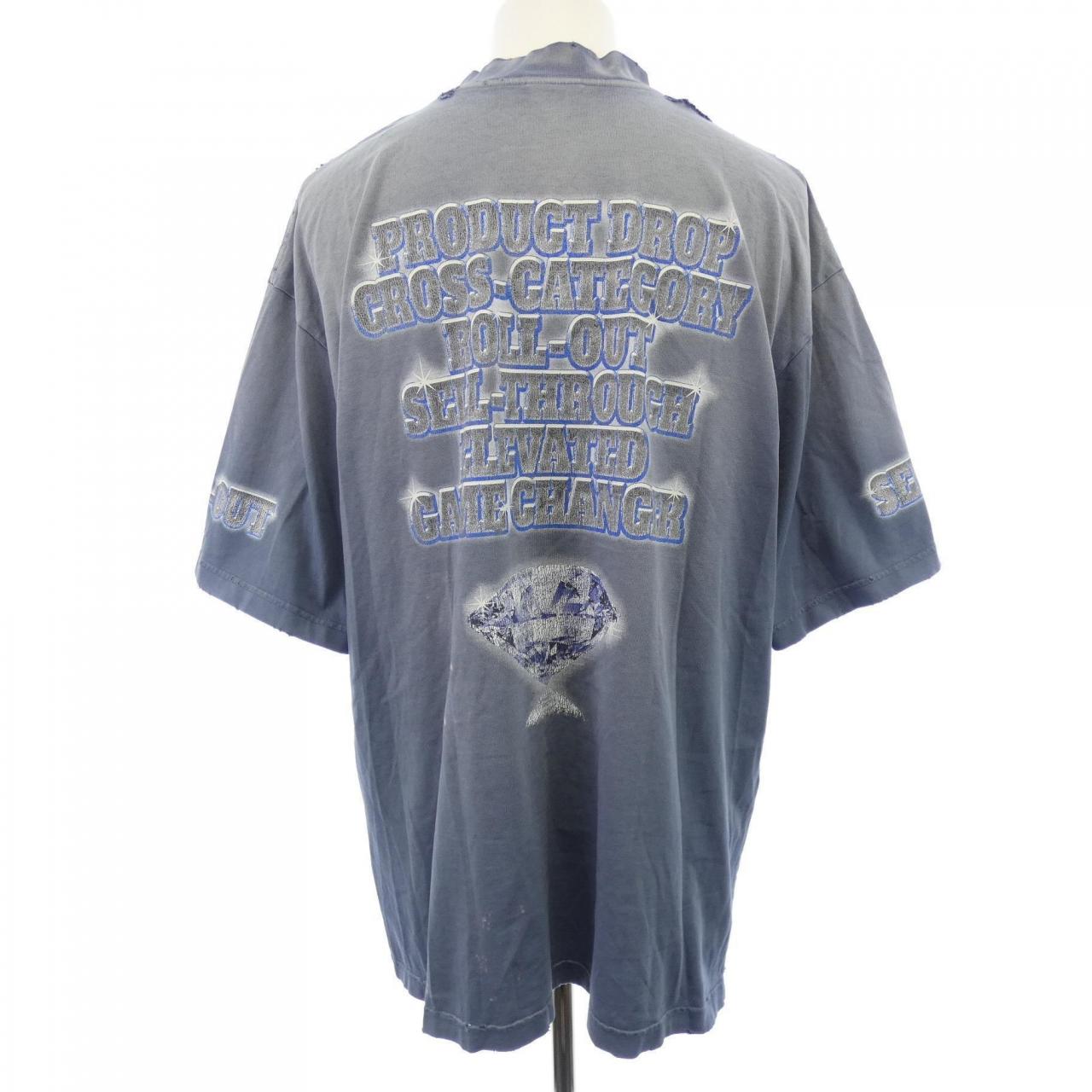 バレンシアガ BALENCIAGA 764235 TQVE8 UNISEX Tシャツ