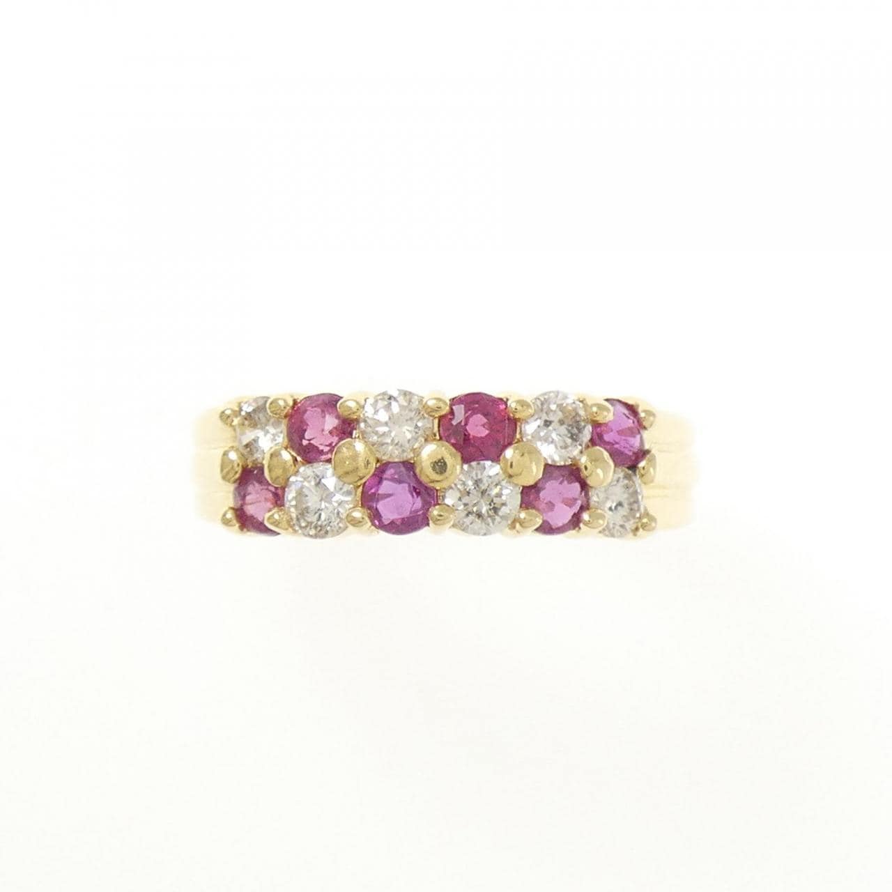 K18YG ルビー リング 0.4CT