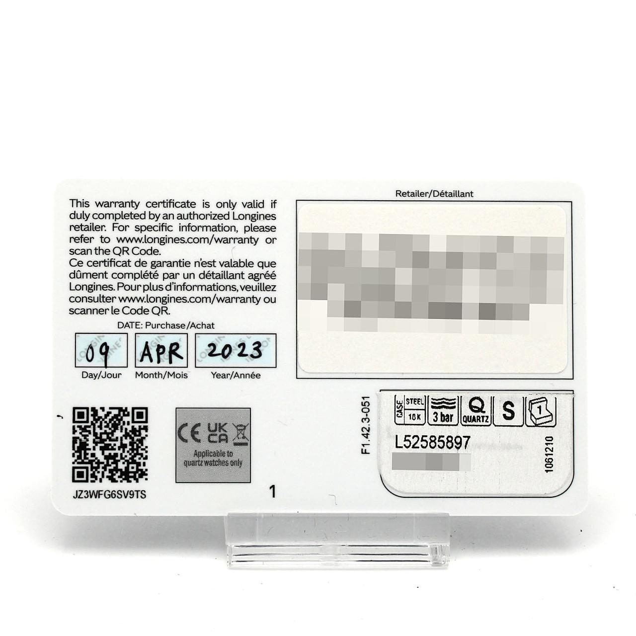 【ノーメンテナンス還元価格】ロンジン ドルチェヴィータ PGコンビ/D･13P L5.258.5.89.7 SS クォーツ