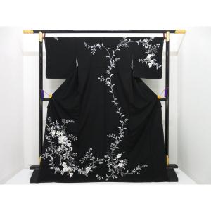 【未使用品】訪問着 銀彩加工刺繍入り