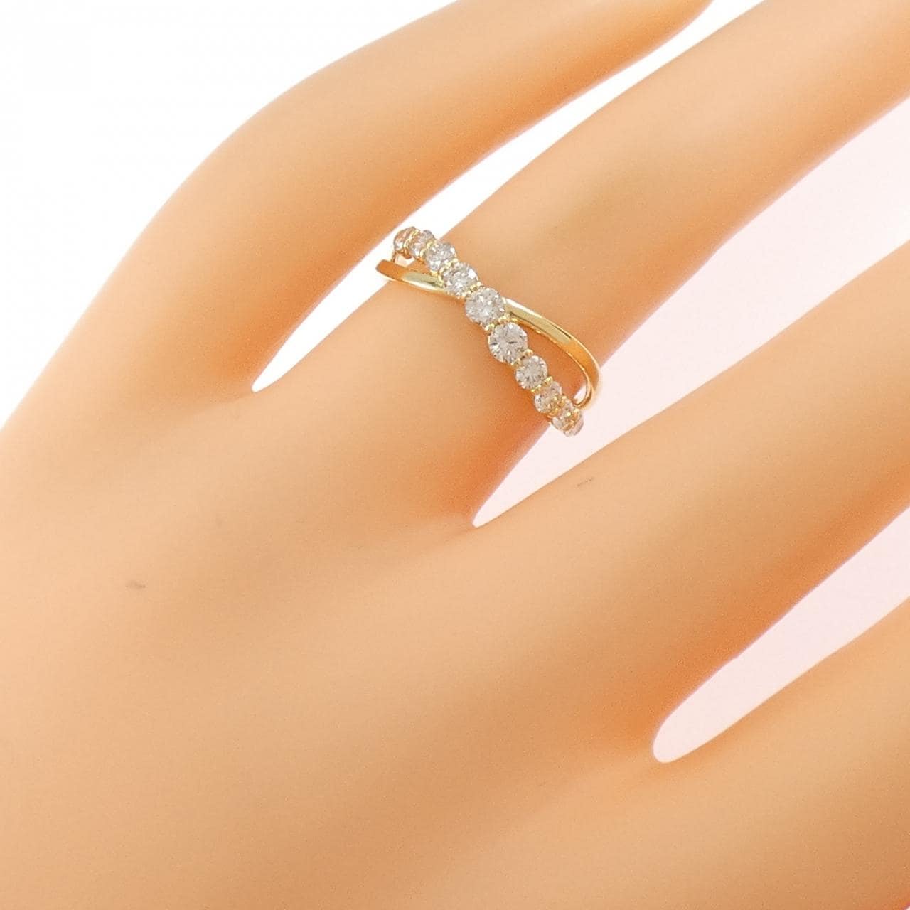 K18YG ダイヤモンド リング 0.50CT