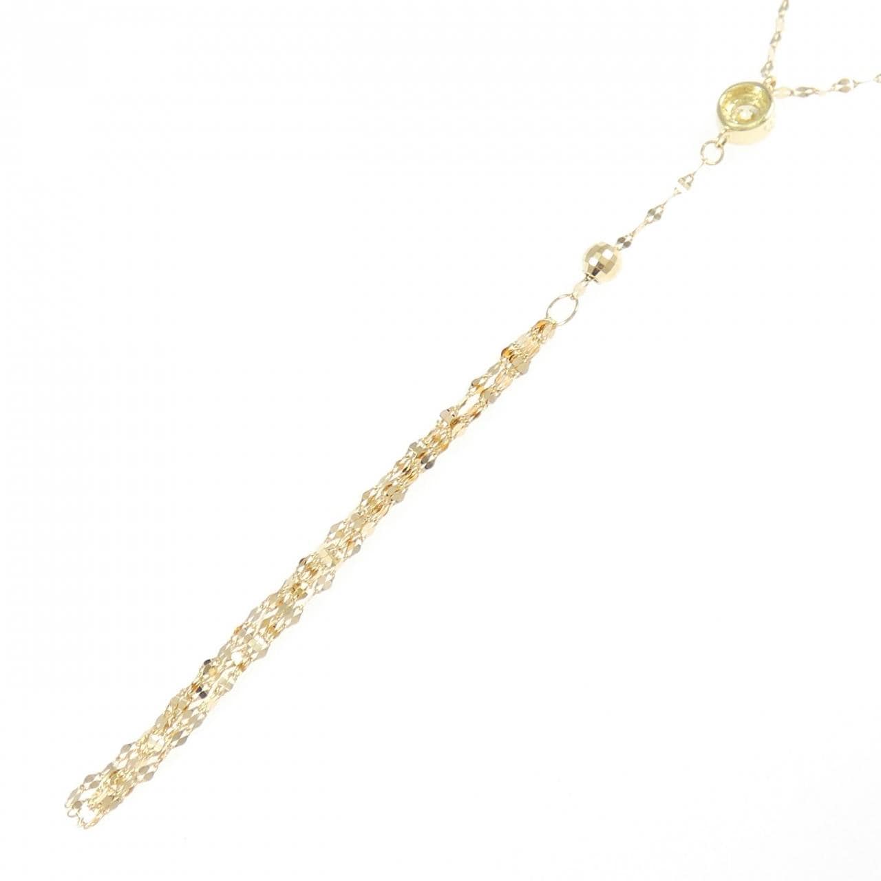 K18YG ダイヤモンド ネックレス 0.13CT