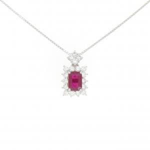 PT ルビー ネックレス 1.21CT ビルマ産