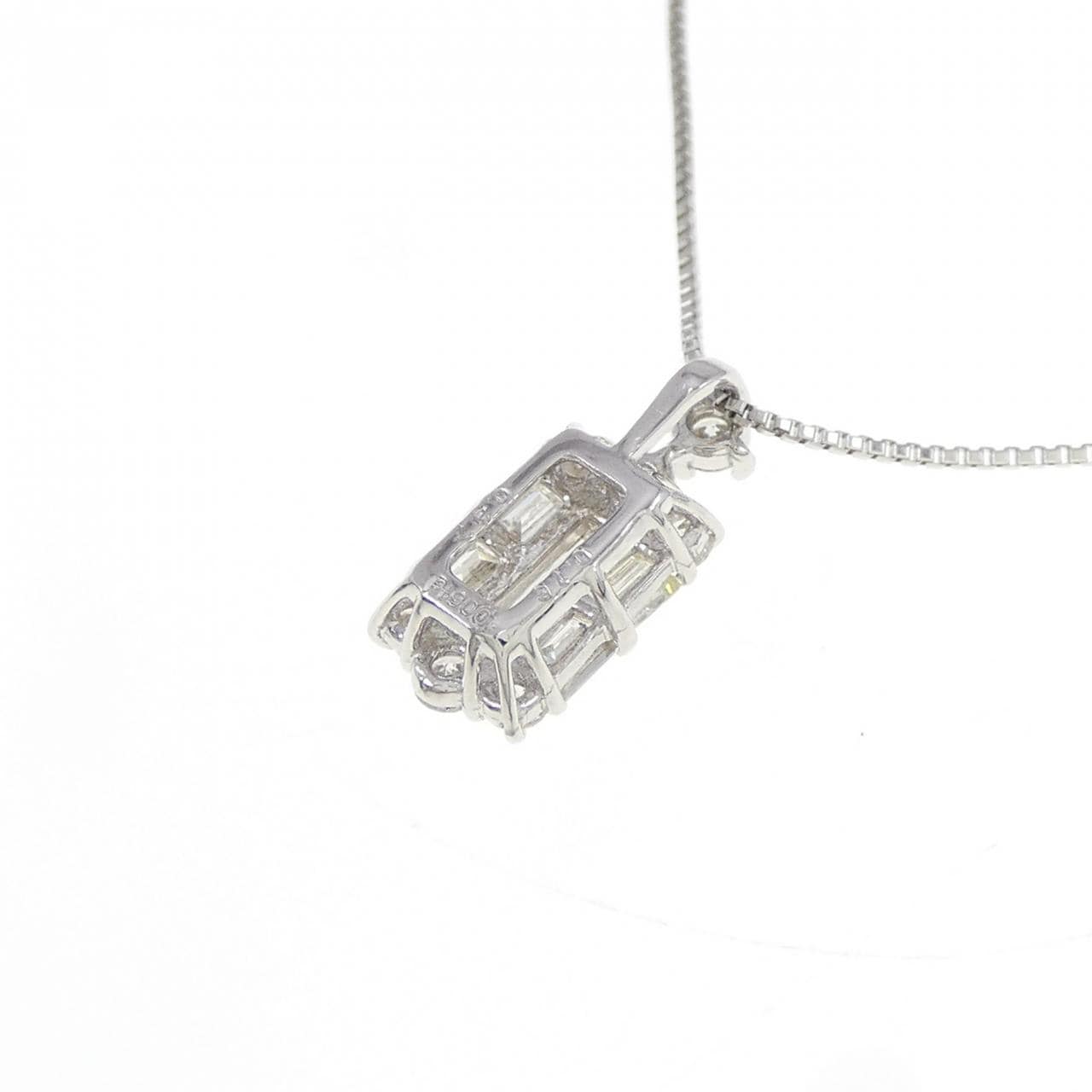 【新品】PT900/PT850 ダイヤモンド ネックレス 0.16CT
