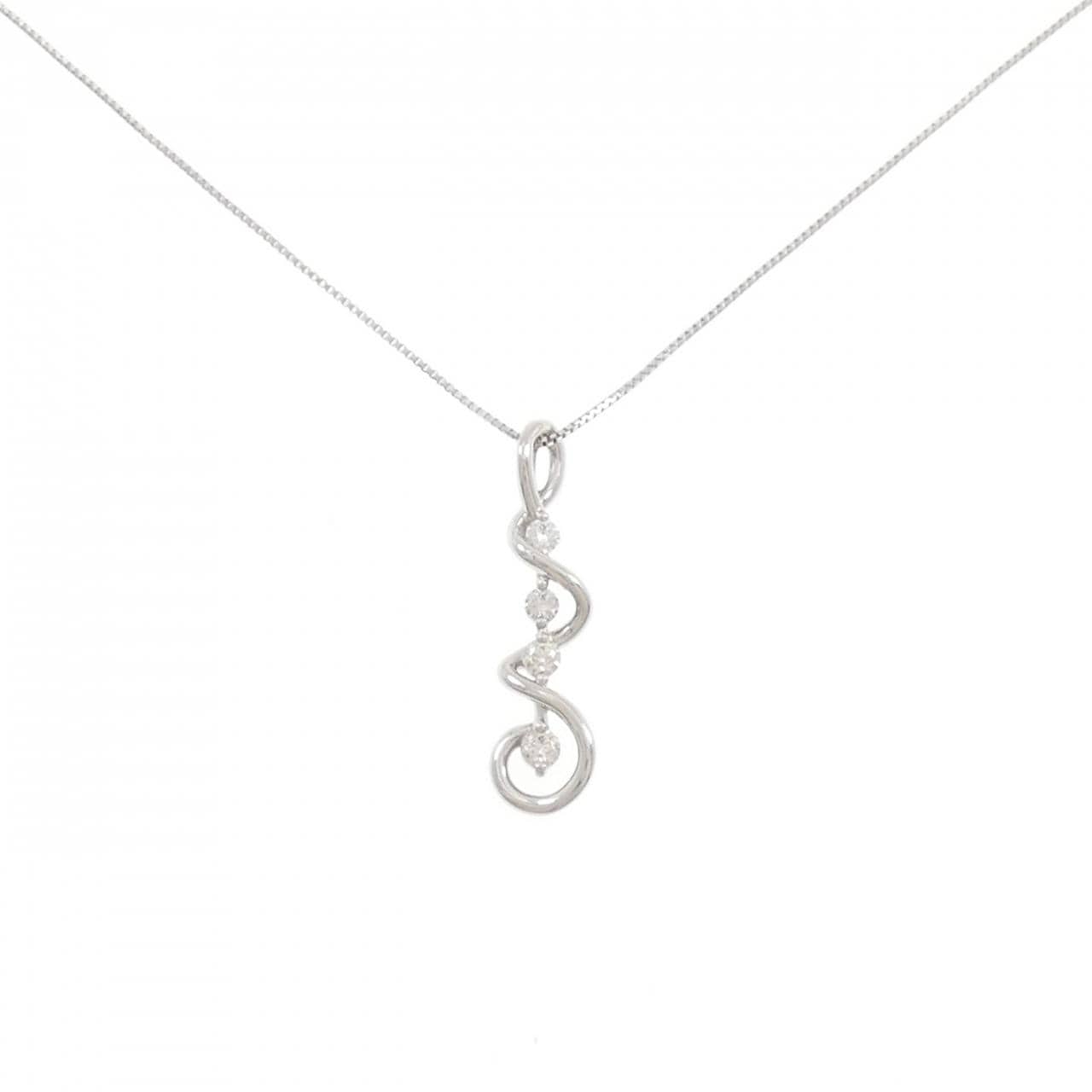 PT950/PT850 ダイヤモンド ネックレス 0.12CT