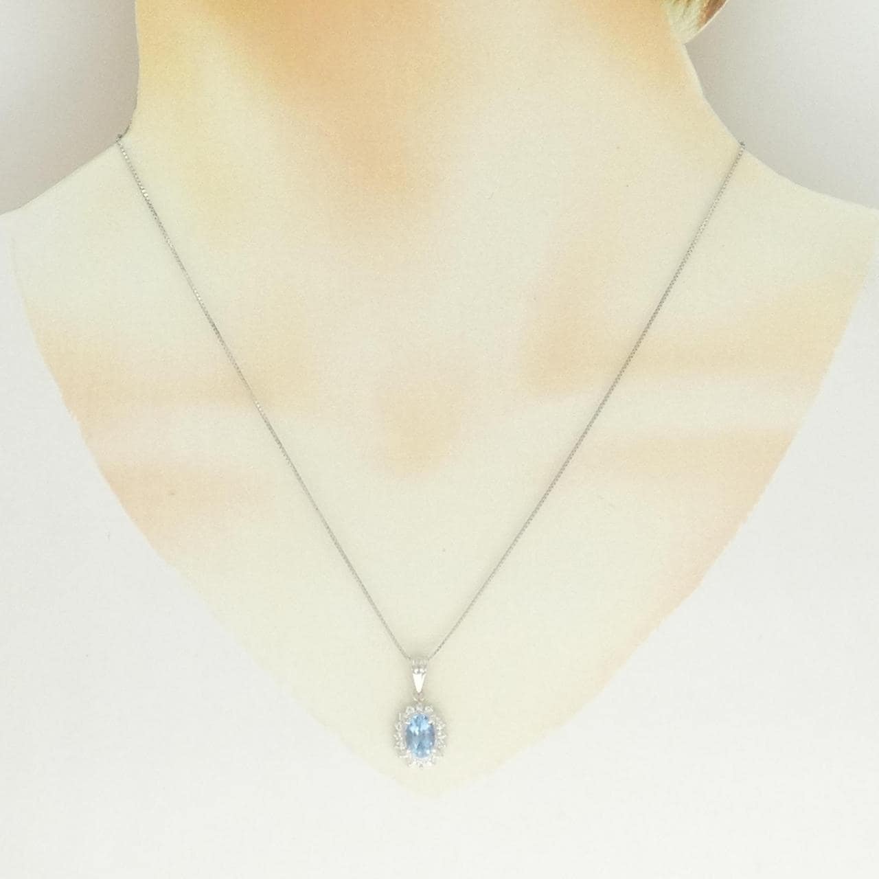 PT/PT850 アクアマリン ネックレス 1.16CT