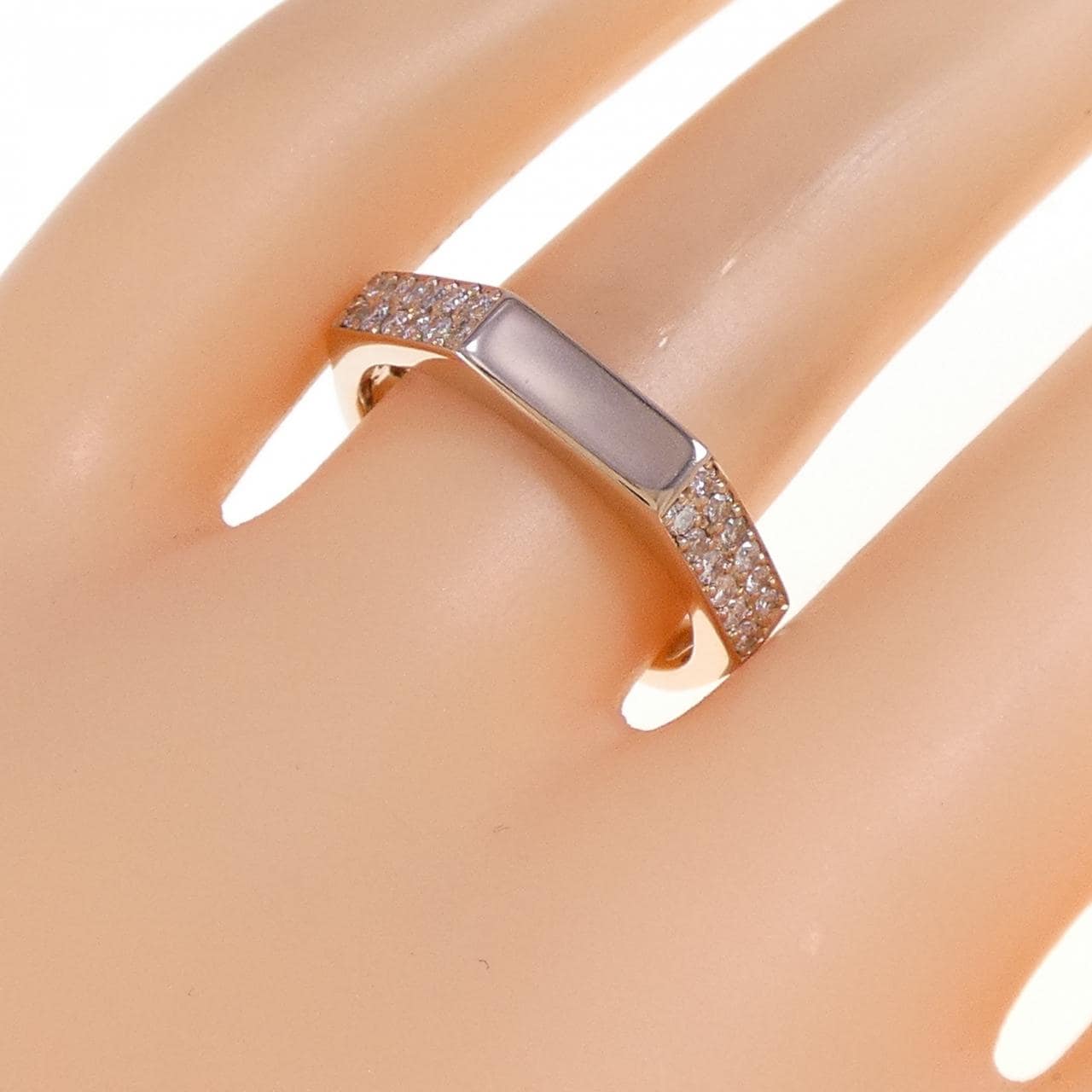 K18PG ダイヤモンド リング 0.30CT