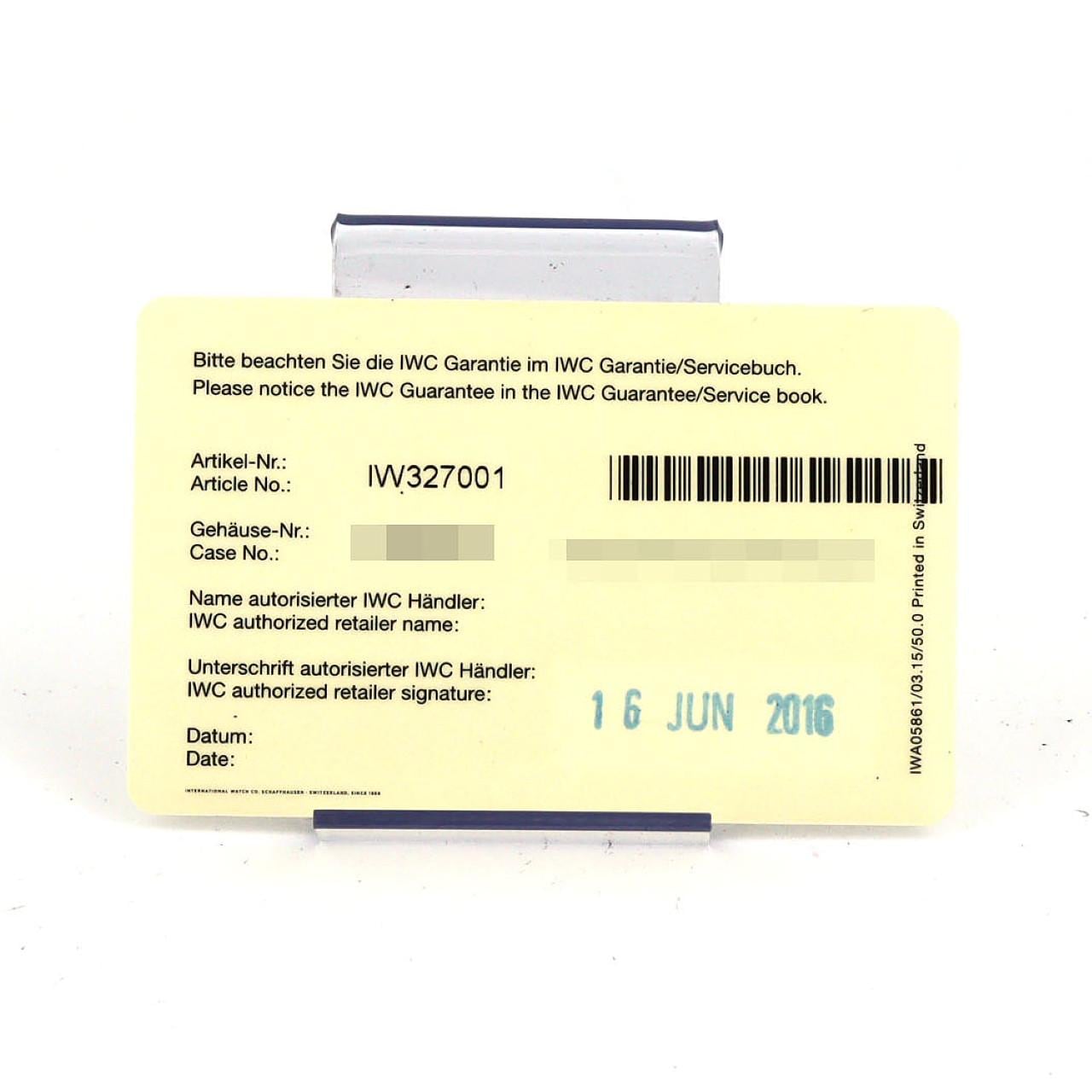 【ノーメンテナンス特価】IWC パイロットウォッチ･マークXVIII IW327001 SS 自動巻