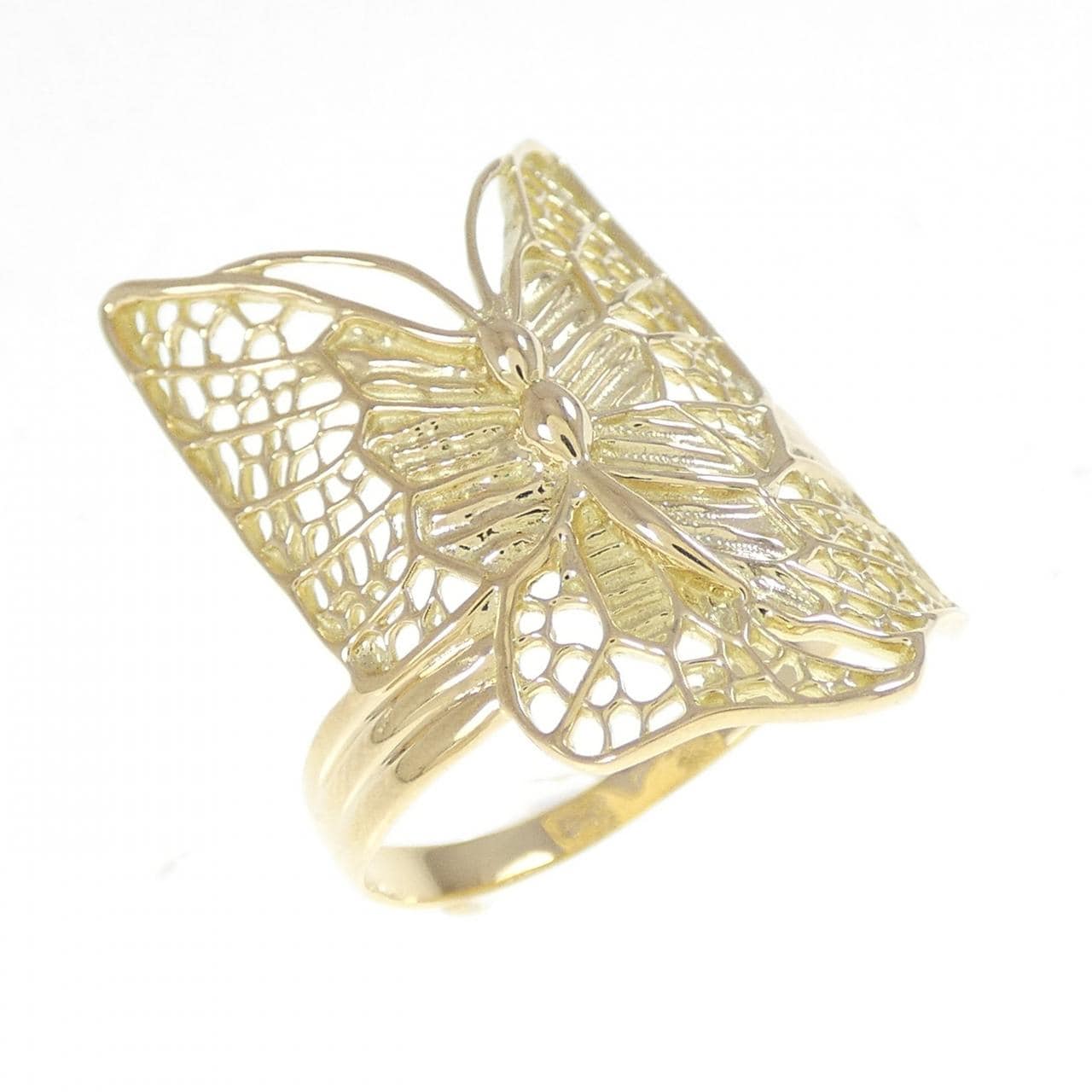 K18YG バタフライ リング