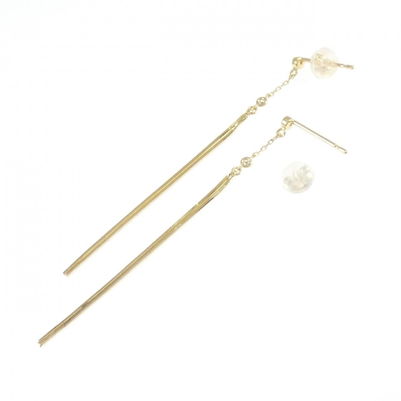 K18YG ダイヤモンド ピアス