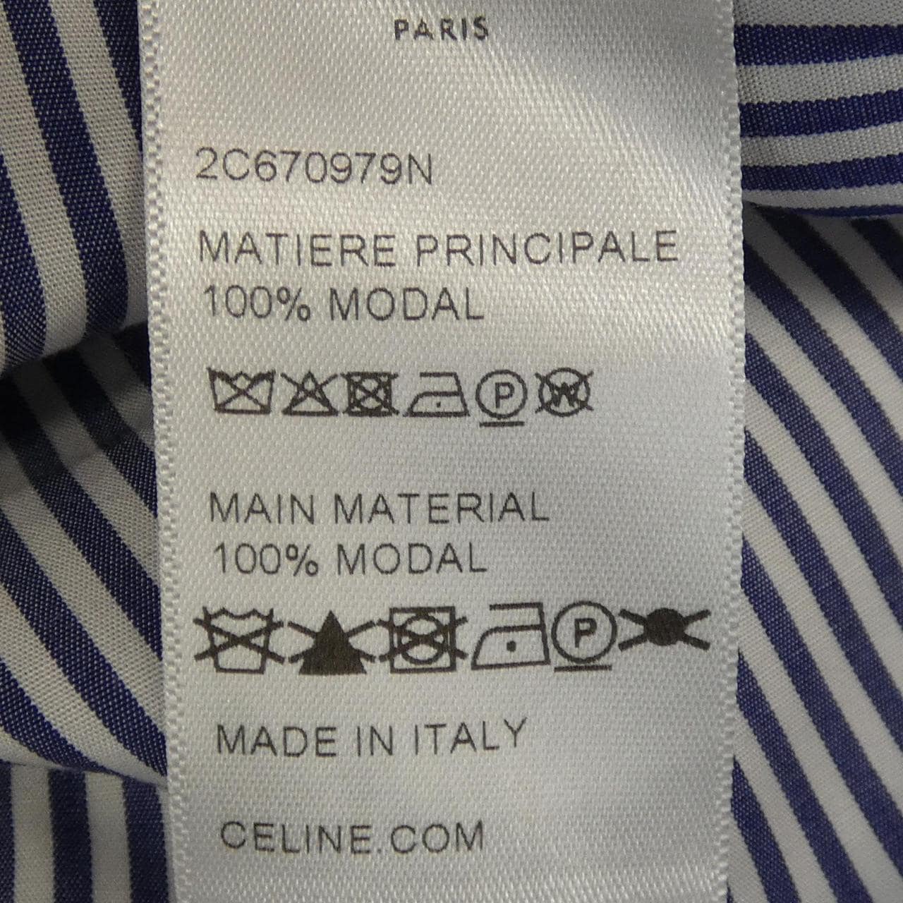 セリーヌ CELINE トリオンフ TRIOMPHE 2C670979N シャツ