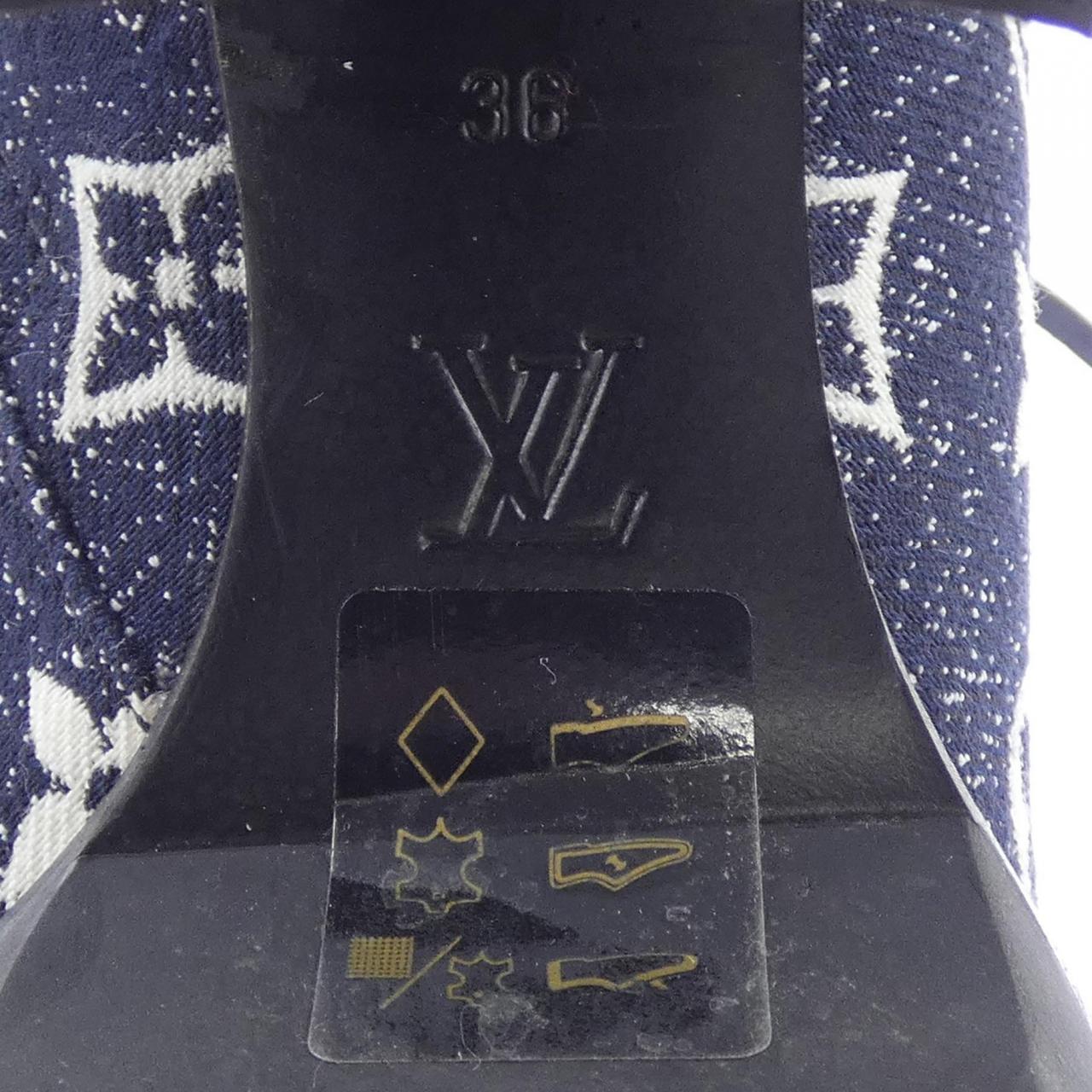 ルイヴィトン LOUIS VUITTON モノグラムデニム スタートレイルライン ブーツ