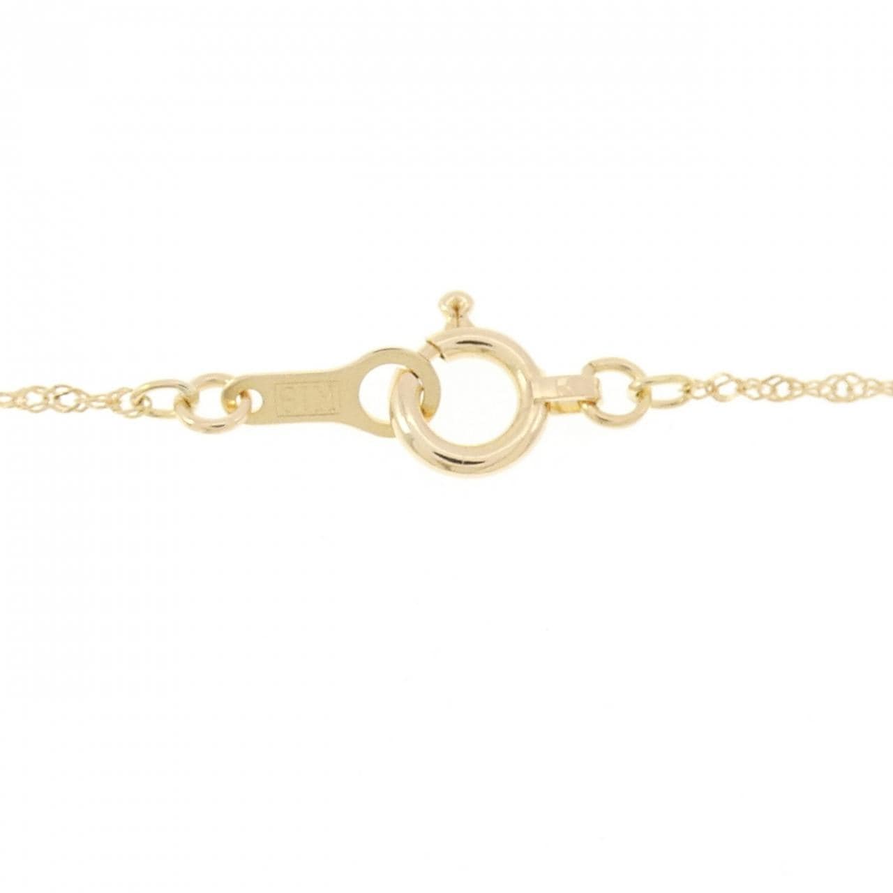 K18YG フラワー ダイヤモンド ネックレス 0.10CT