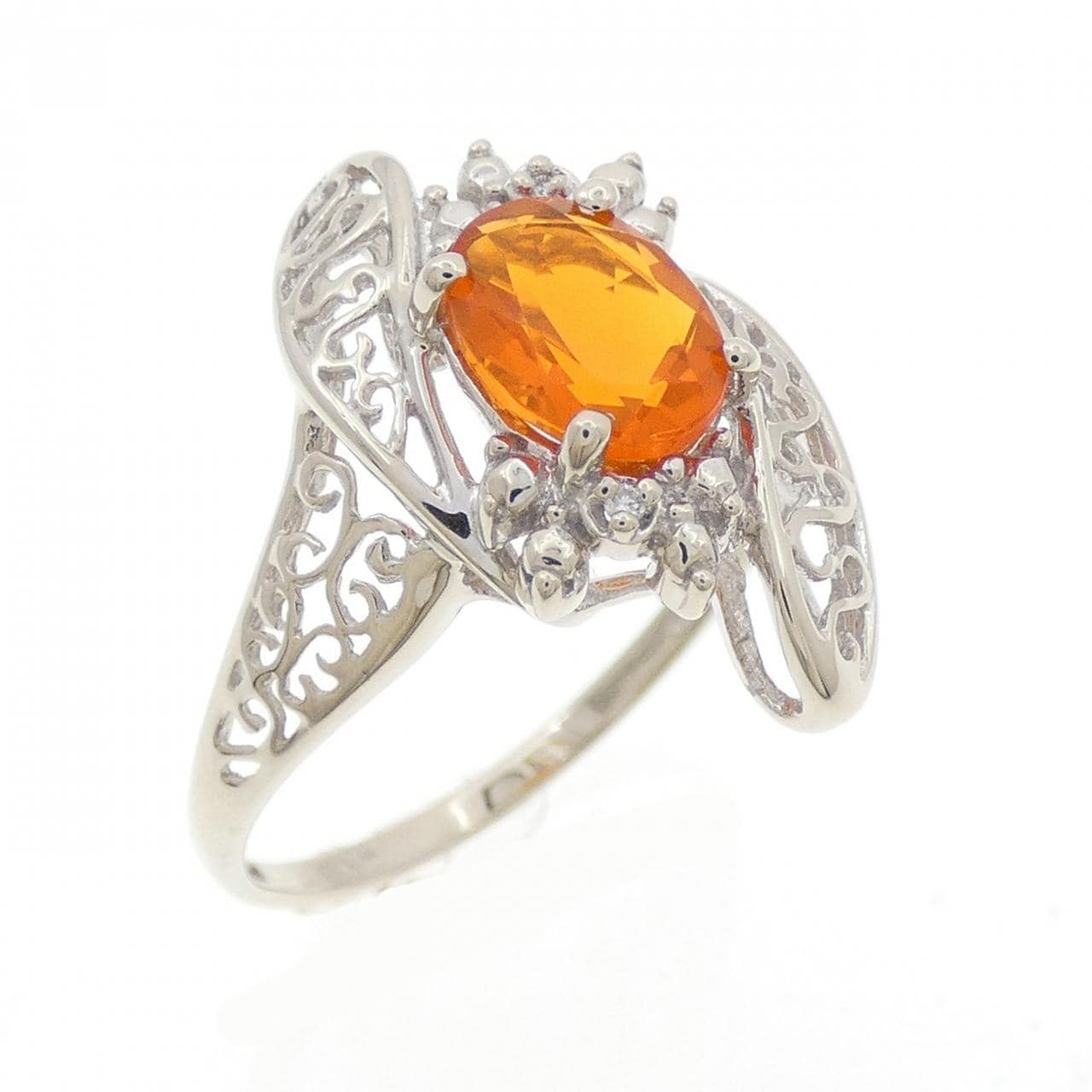 K14WG オパール リング