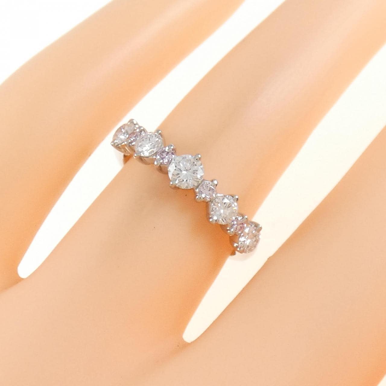 PT ピンクダイヤモンド リング 0.10CT