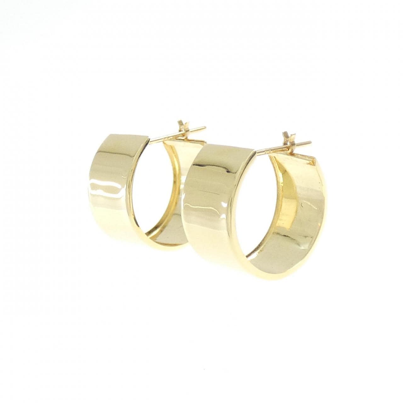 [BRAND NEW] K18YG hoop earrings