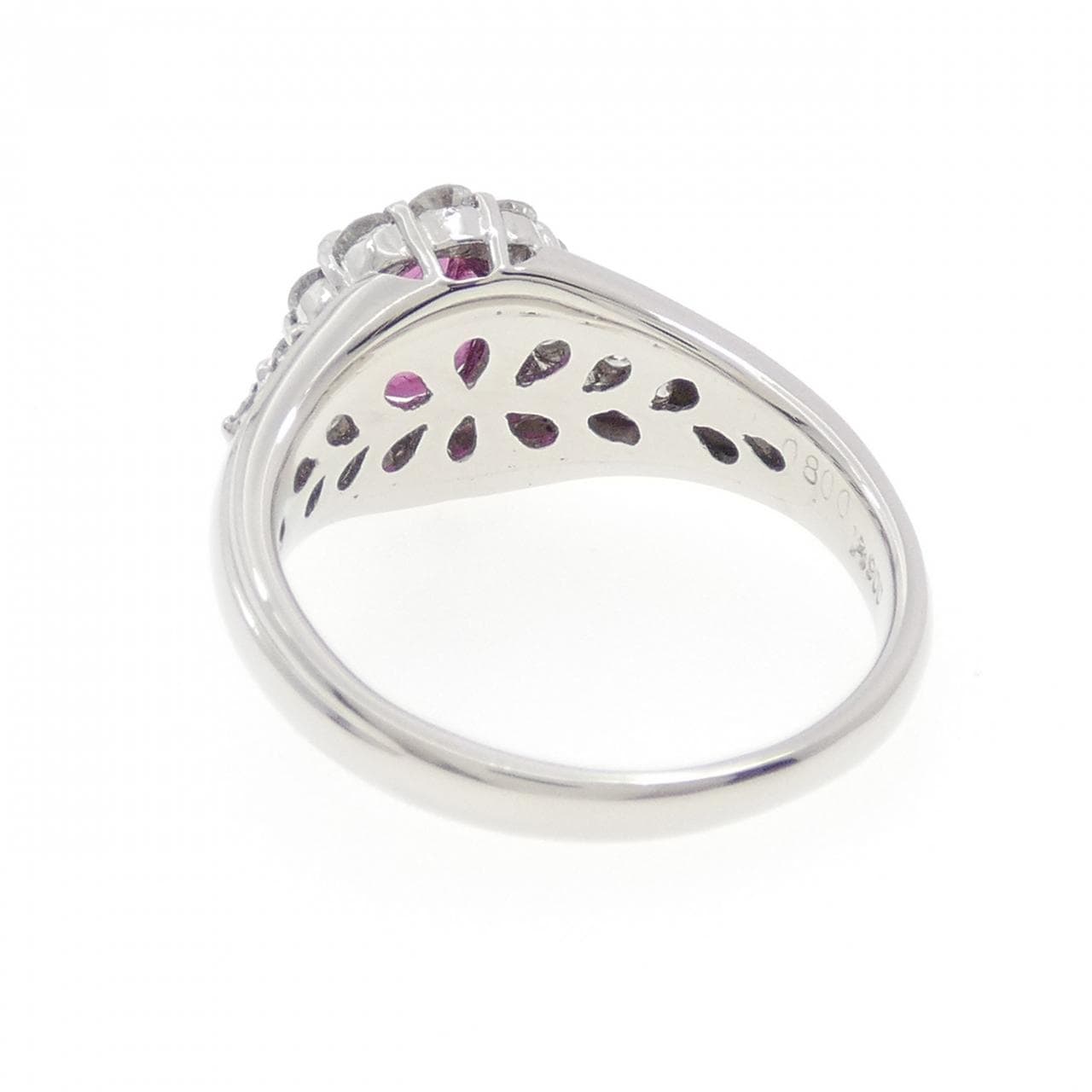 PT900 ルビー リング 0.800CT