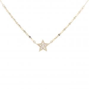 K10YG スター ダイヤモンド ネックレス 0.04CT