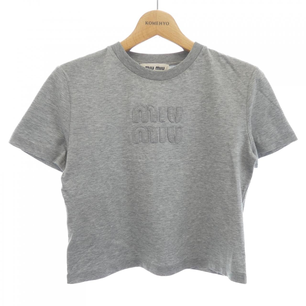 ミュウミュウ MIU MIU コットンジャージー MJN483 S232 1YXT Tシャツ