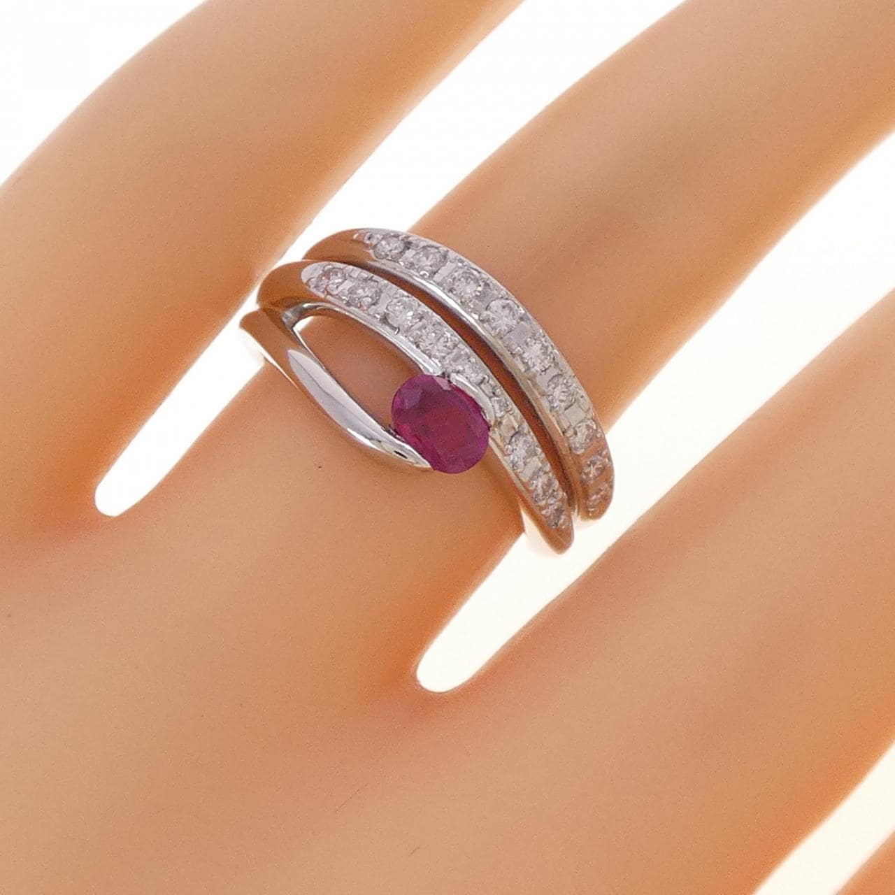 PT900 ルビー リング 0.31CT