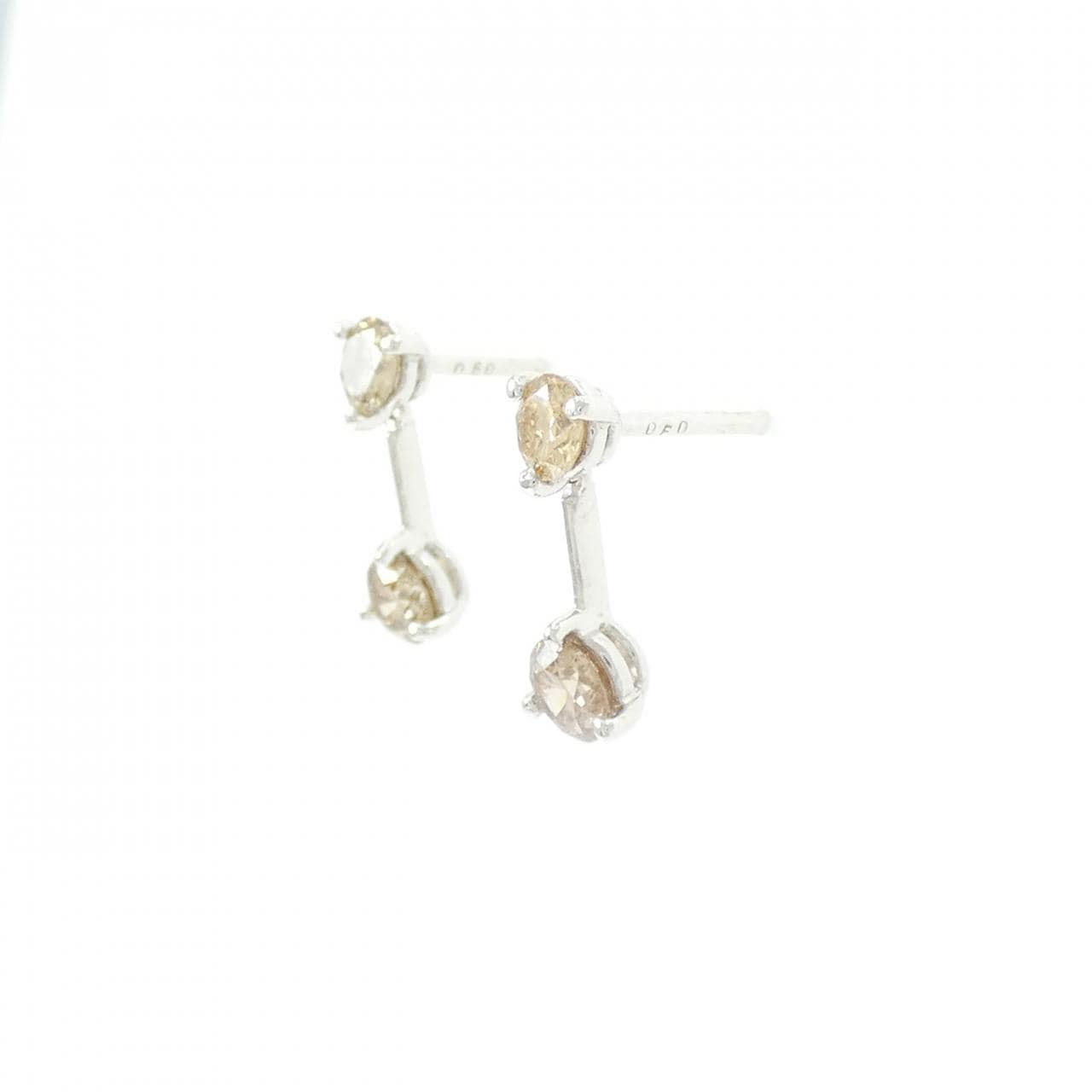 K18WG ダイヤモンド ピアス 1.20CT
