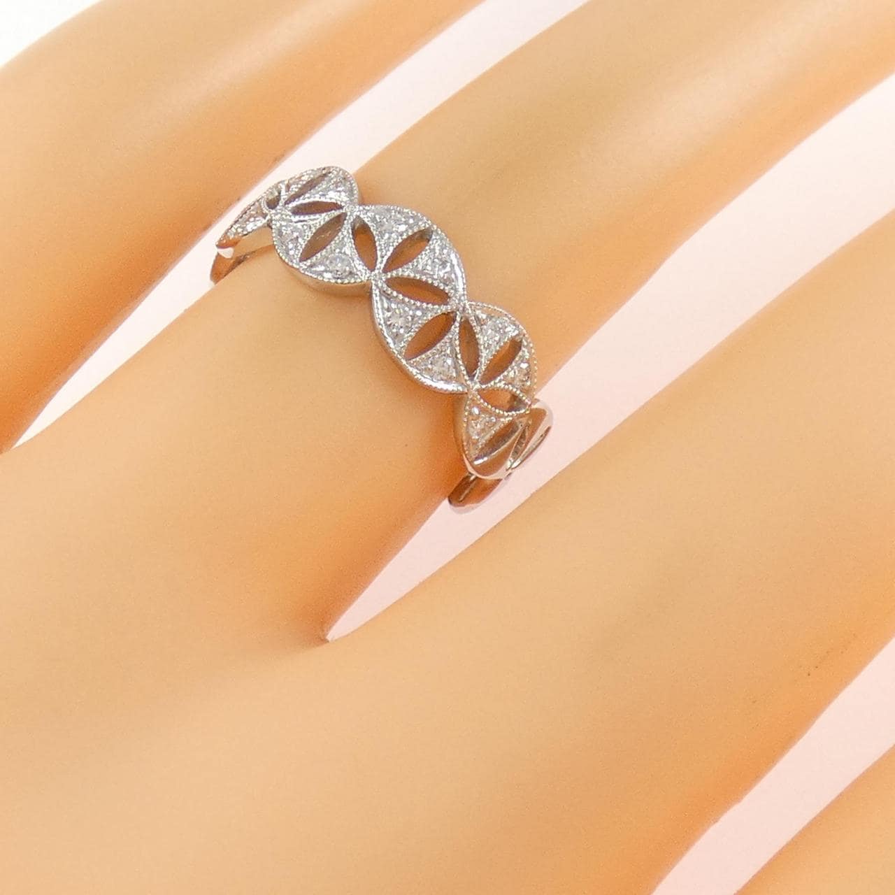 PT950 ダイヤモンド リング 0.13CT