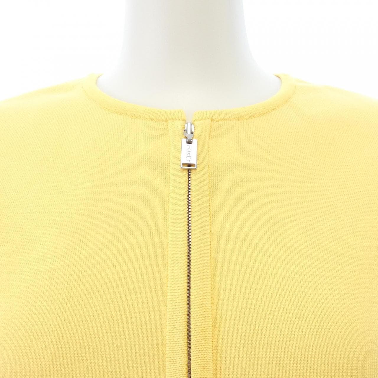 フォクシー FOXEY 38054 ノーカラージャケット