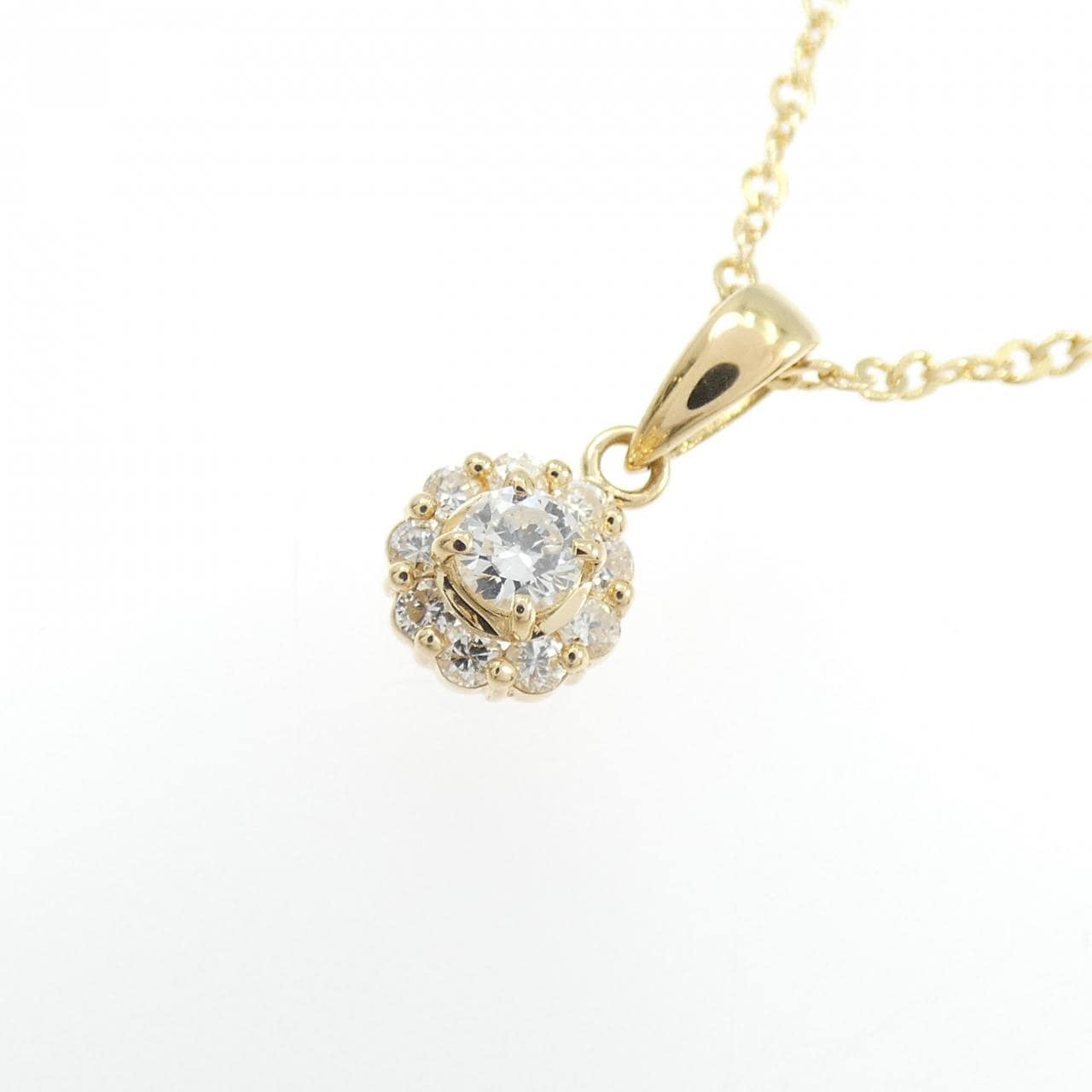 K18YG ダイヤモンド ネックレス 0.18CT
