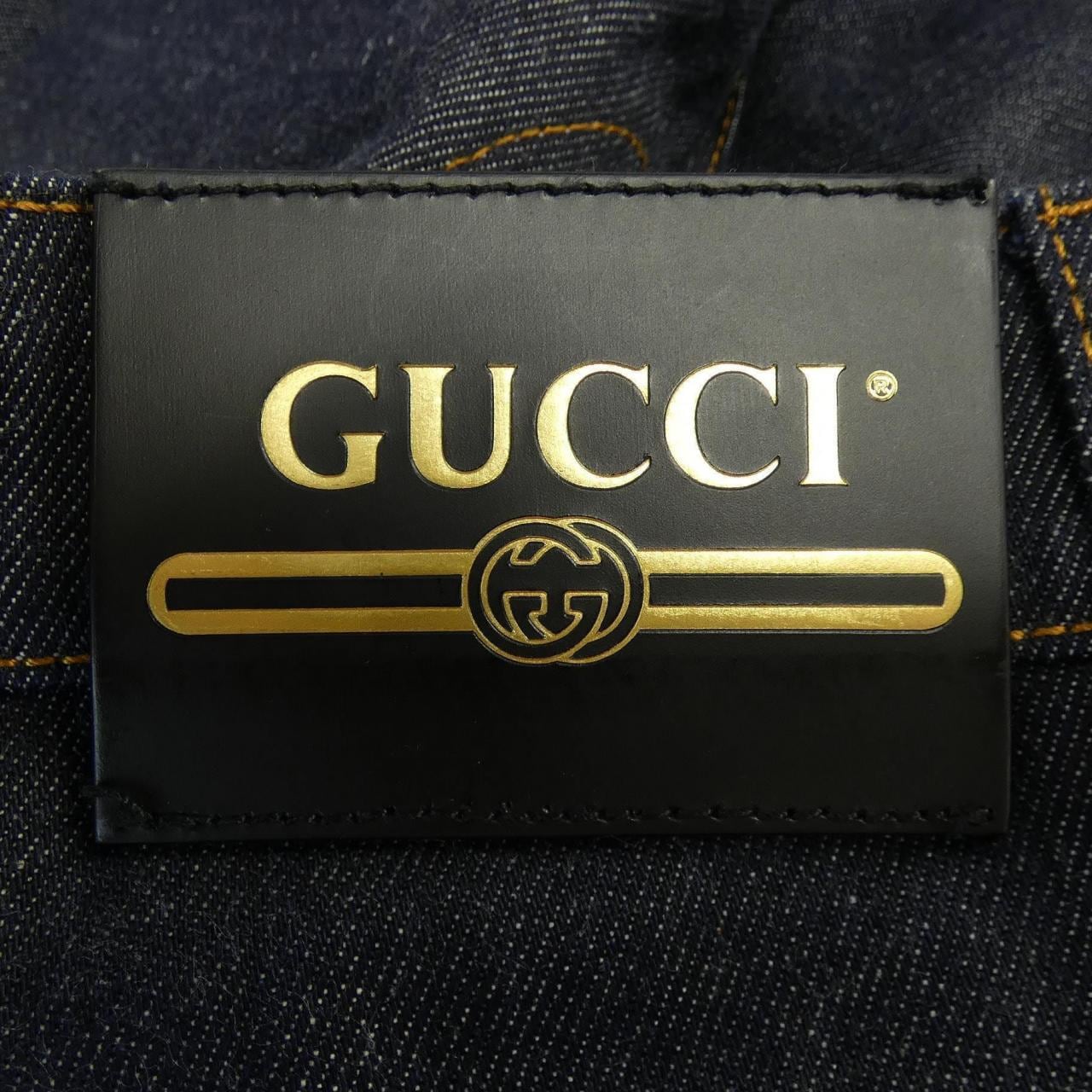 グッチ GUCCI 折り返し付きデニムパンツ 700949 XDB1Z ジーンズ