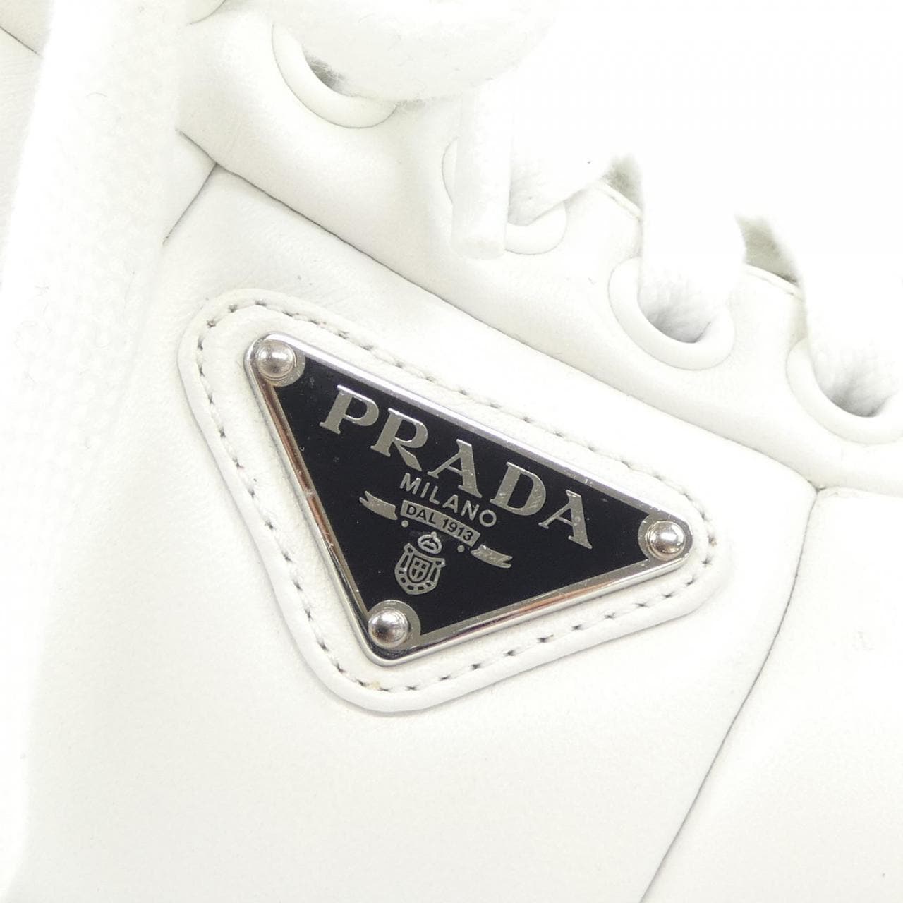 プラダ PRADA パデッドナッパレザー ハイトップ 2TE193 トライアングルロゴ スニーカー